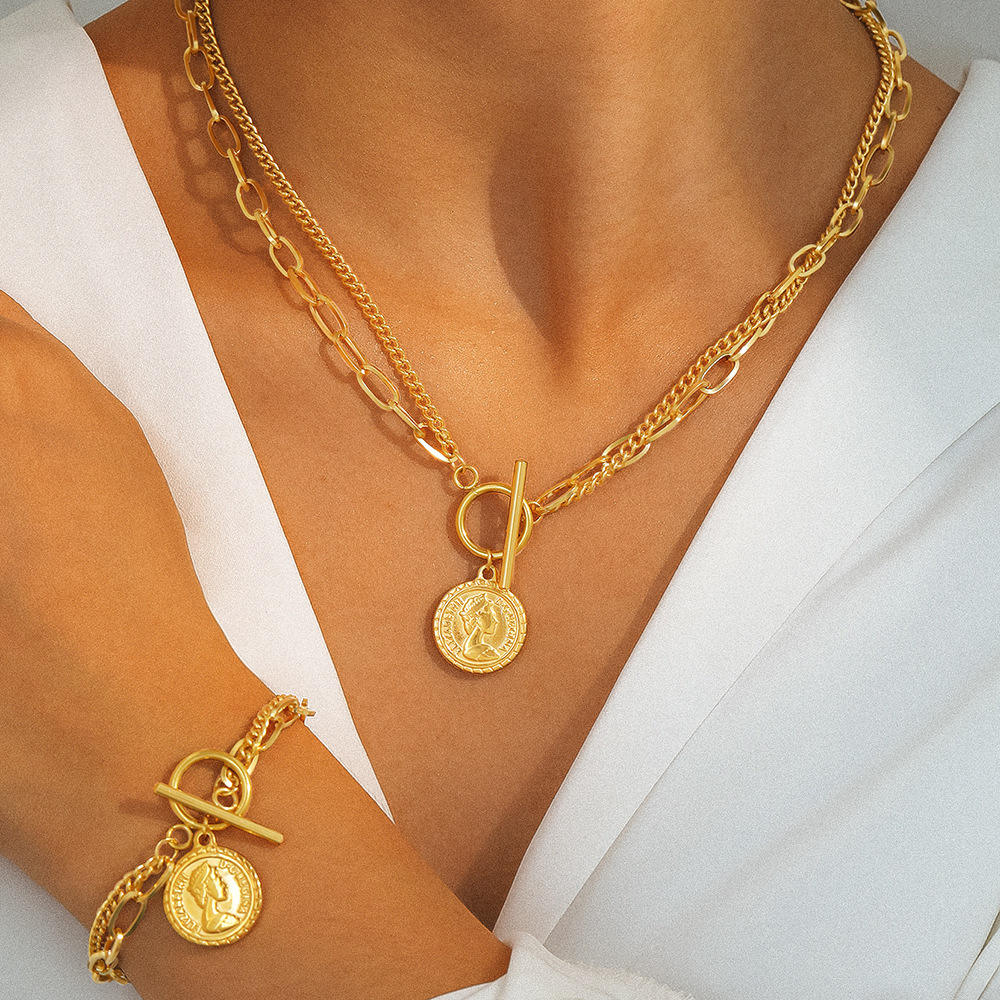 Multi-Layer Medallion Necklace