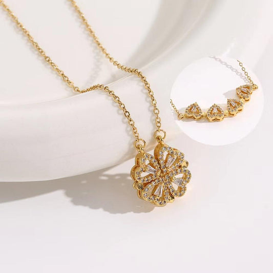 4 Leaf Clover Titanium Necklace