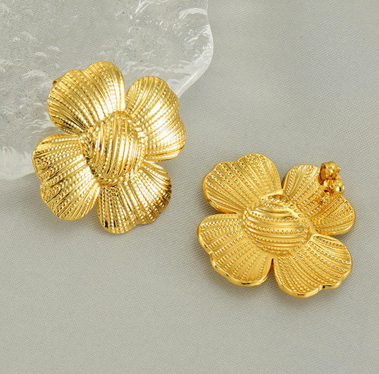 Retro Boho Gold Earrings