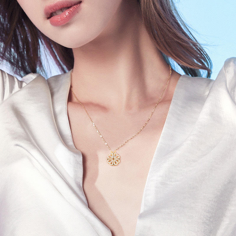 4 Leaf Clover Titanium Necklace