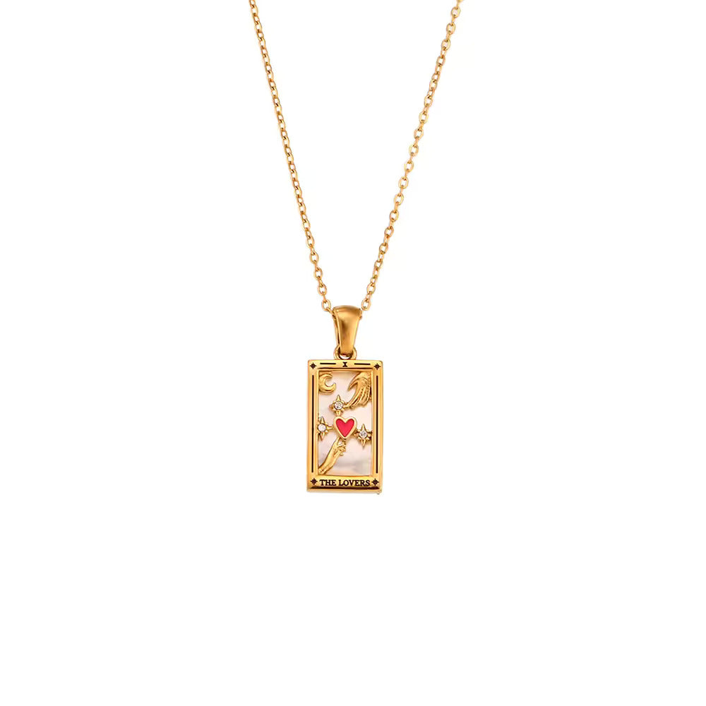 Tarot-Inspired Pendant Necklace