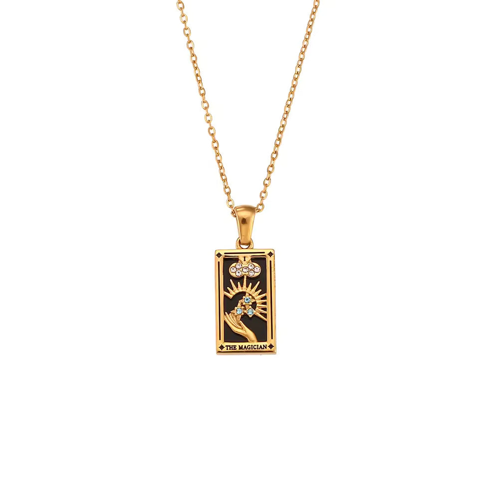 Tarot-Inspired Pendant Necklace