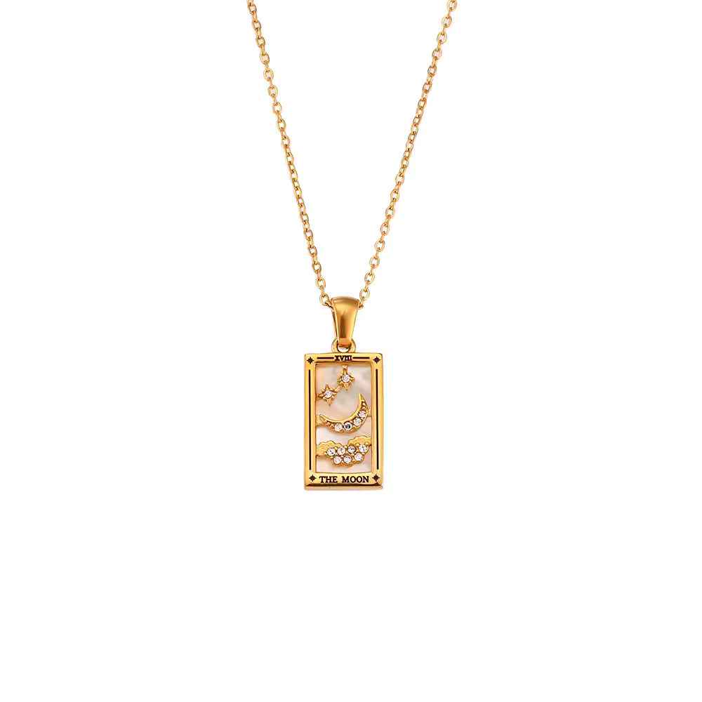 Tarot-Inspired Pendant Necklace
