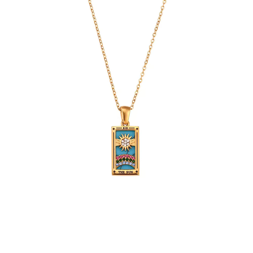 Tarot-Inspired Pendant Necklace