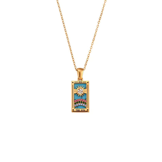 Tarot-Inspired Pendant Necklace
