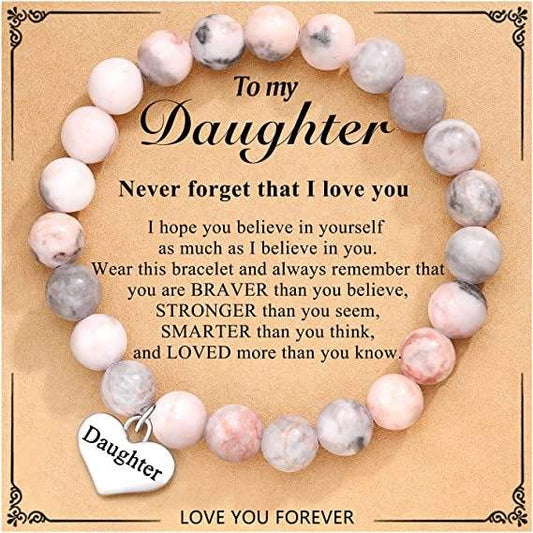 Daughter’s Strength & Love Stone Bracelet