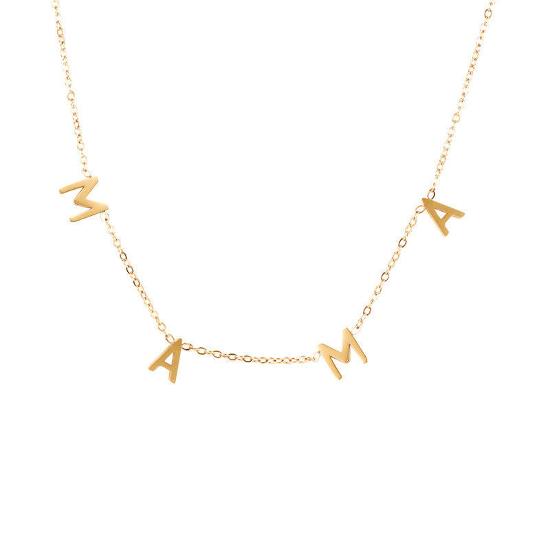 18K Gold Plated "Mama" Necklace