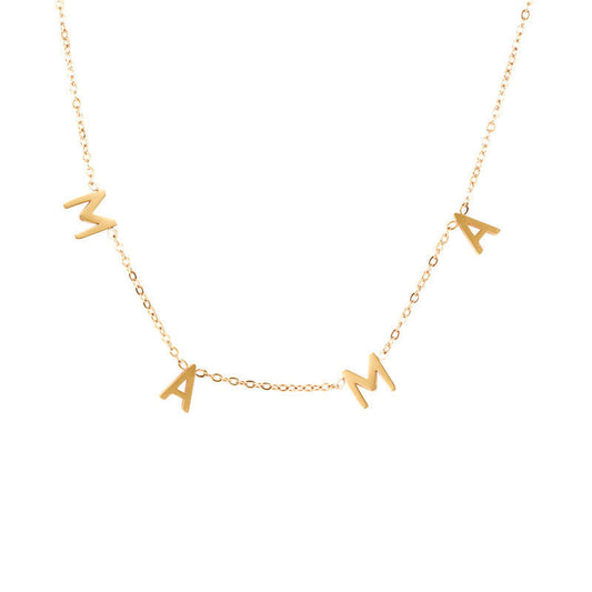 18K Gold Plated "Mama" Necklace