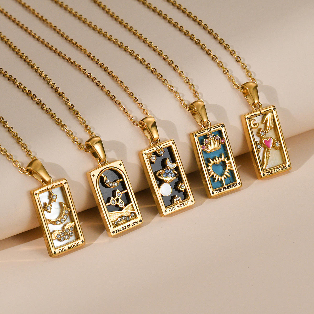 Tarot-Inspired Pendant Necklace