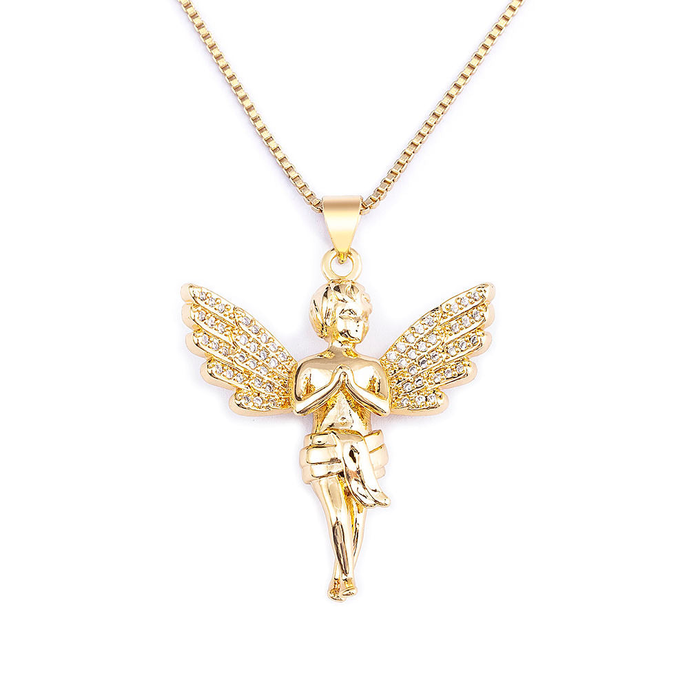 Gold Cherub Necklace