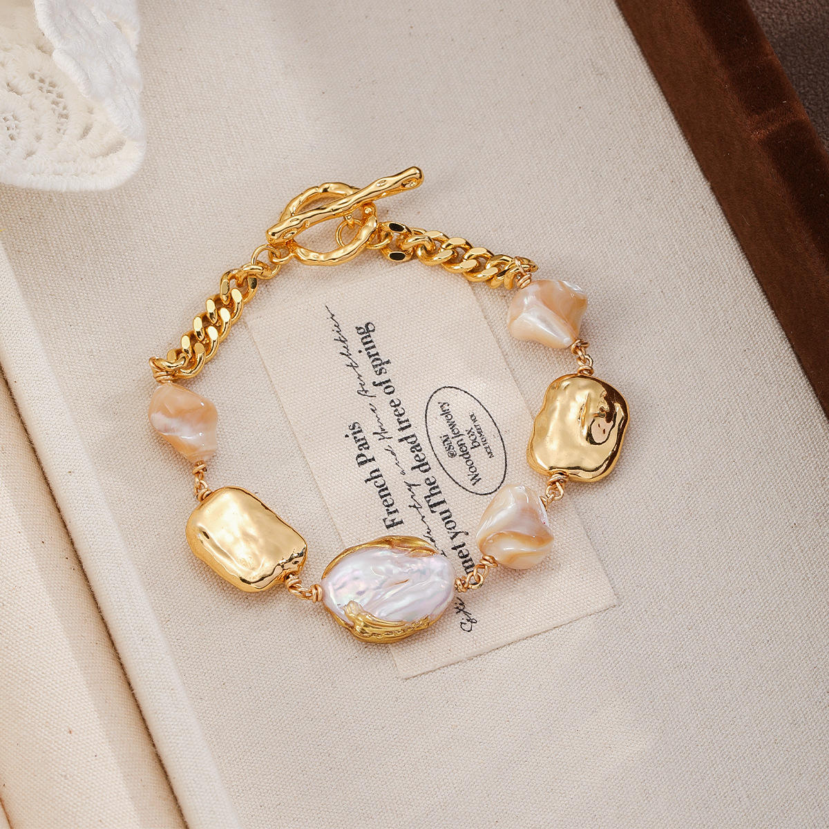 Freshwater Pearl Gold Bracelet