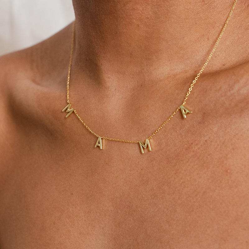 18K Gold Plated "Mama" Necklace