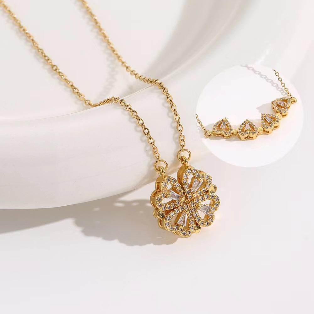 4 Leaf Clover Titanium Necklace
