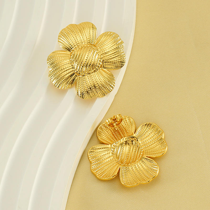 Retro Boho Gold Earrings