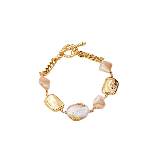 Freshwater Pearl Gold Bracelet