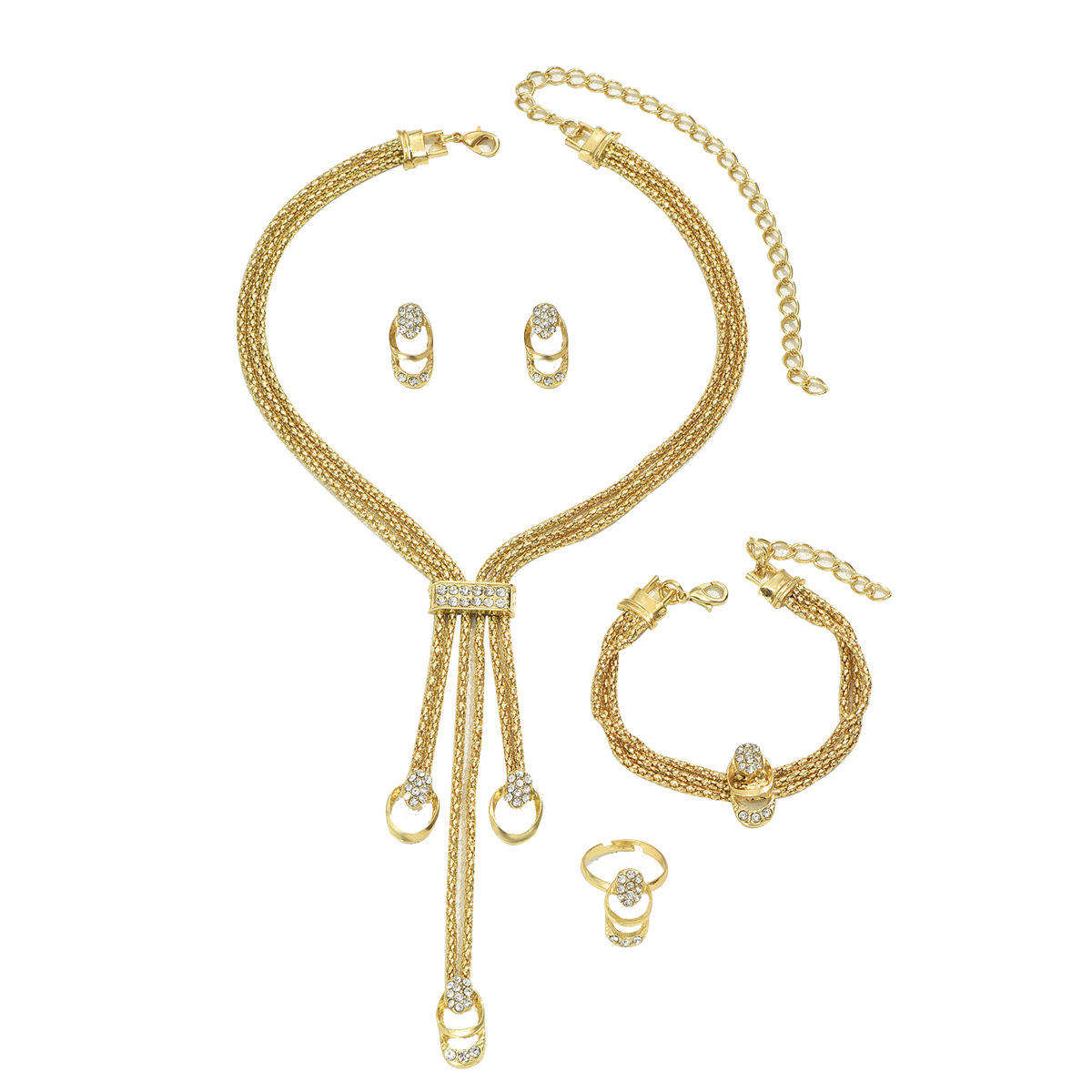 5pc Elegant Gold Jewelry Set
