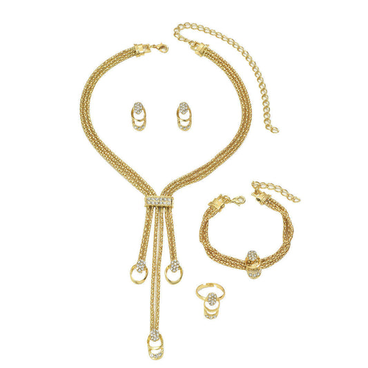 5pc Elegant Gold Jewelry Set