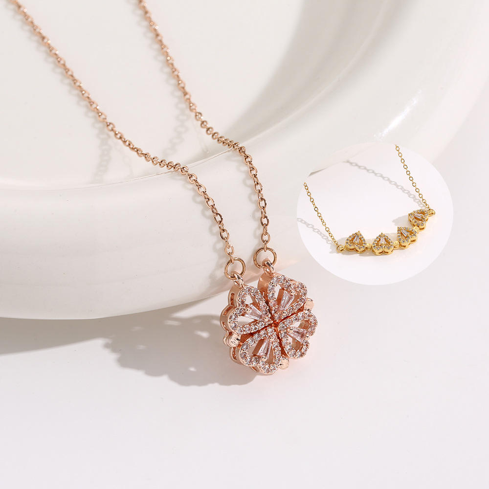 4 Leaf Clover Titanium Necklace