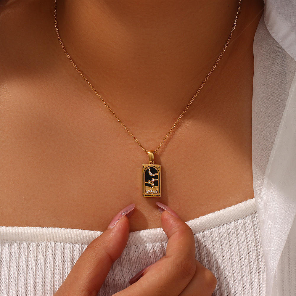 Tarot-Inspired Pendant Necklace