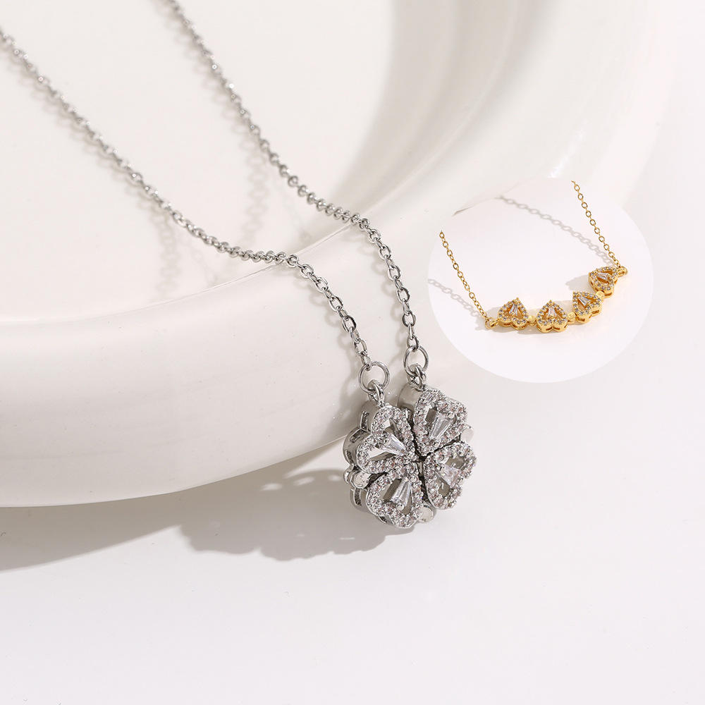 4 Leaf Clover Titanium Necklace