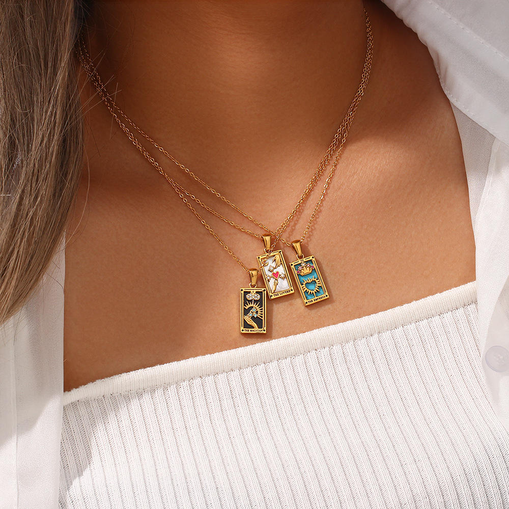 Tarot-Inspired Pendant Necklace