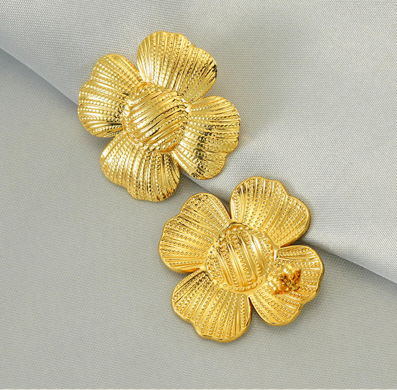 Retro Boho Gold Earrings