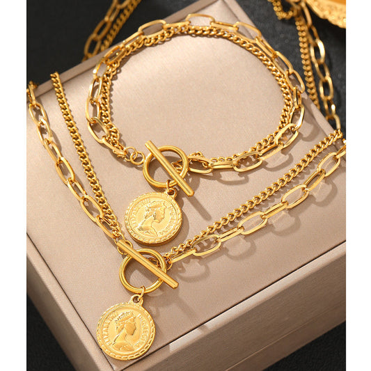 Multi-Layer Medallion Necklace
