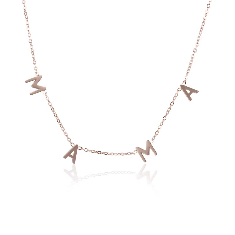 18K Gold Plated "Mama" Necklace